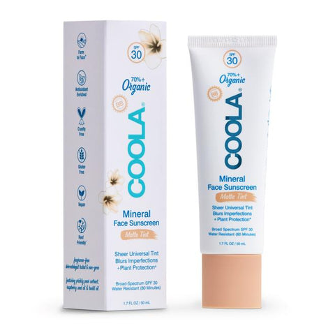 COOLA Organic Mineral Face Matte Tint Sunscreen SPF 30